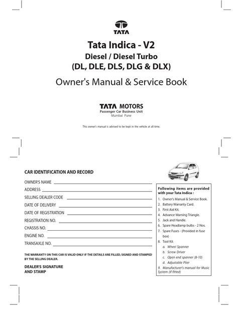 tata indica v2 service manual Epub