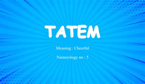 tatem name meaning