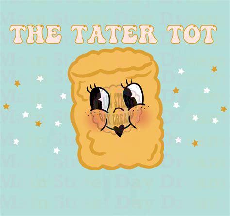 tater tots cartoon character