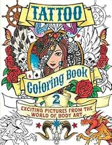 tattoo coloring book chartwell books Epub