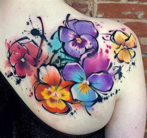 tattoo watercolor flower