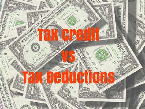 tax deduction versus tax credit