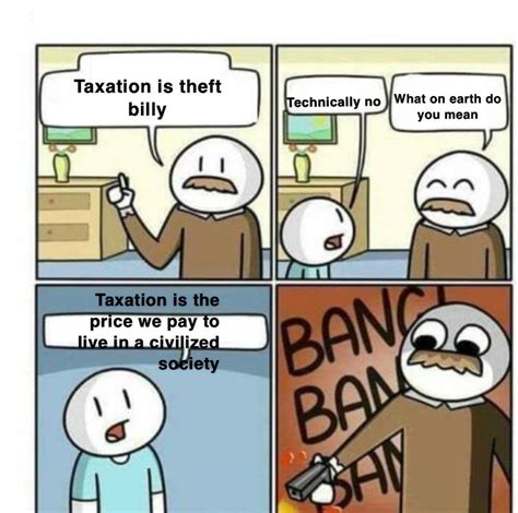 taxation is theft meme