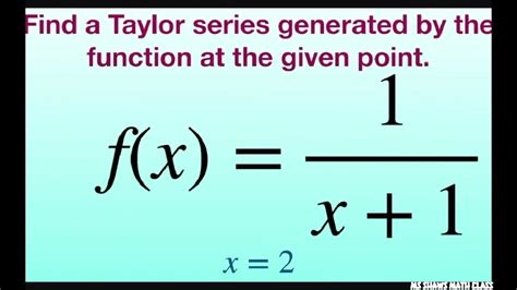 taylor series 1 1 x 2