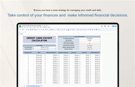 tcalc credit card payoff calculator PDF