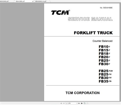 tcm forklift repair service PDF