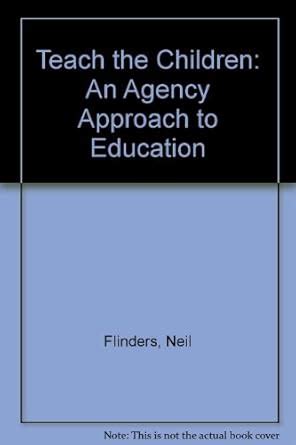 teach the children an agency approach to education PDF