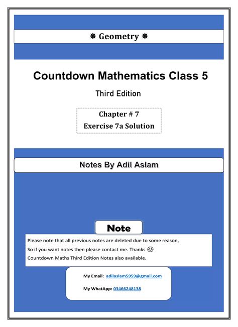 teacher guide countdown maths class 5 Doc