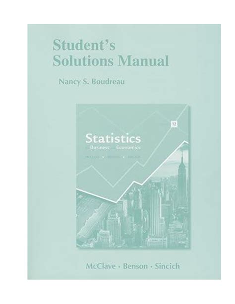 teacher solution manual for statistics 12th PDF