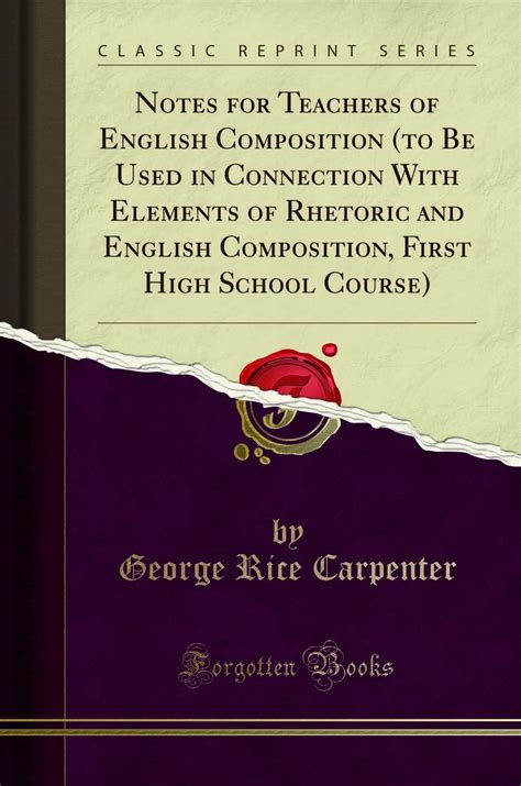 teachers composition connection elements rhetoric Reader