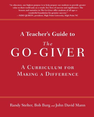 teachers guide go giver curriculum difference Kindle Editon