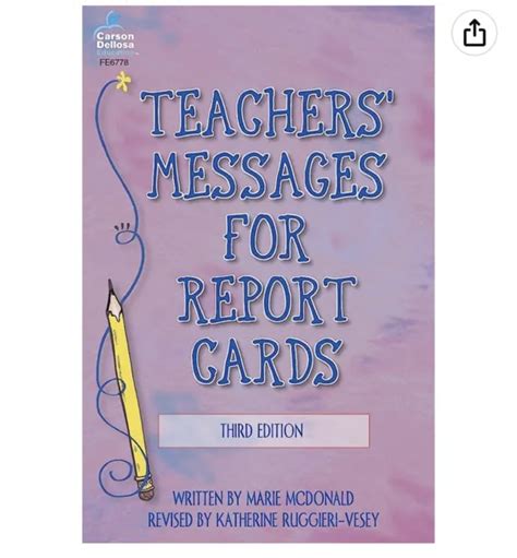 teachers messages for report cards grades k 8 Epub