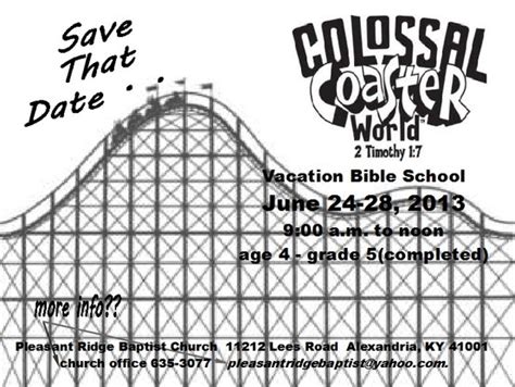 teachers study guide colossal coaster vbs Reader