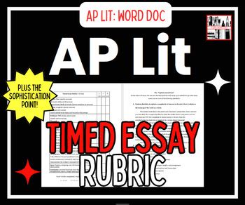 teaching ap english literature timed essays Epub