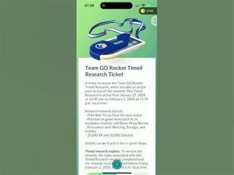 team go rocket timed research ticket