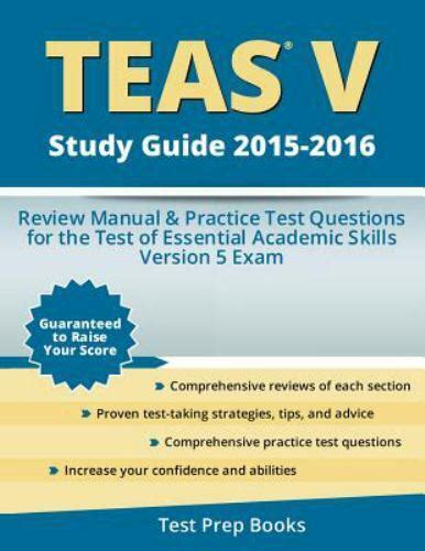 teas v study guide 2015 2016 review manual and practice test questions for the test of essential academic skills Reader