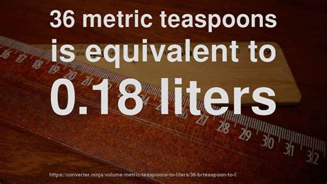 teaspoons in a liter