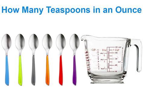 teaspoons in an ounce