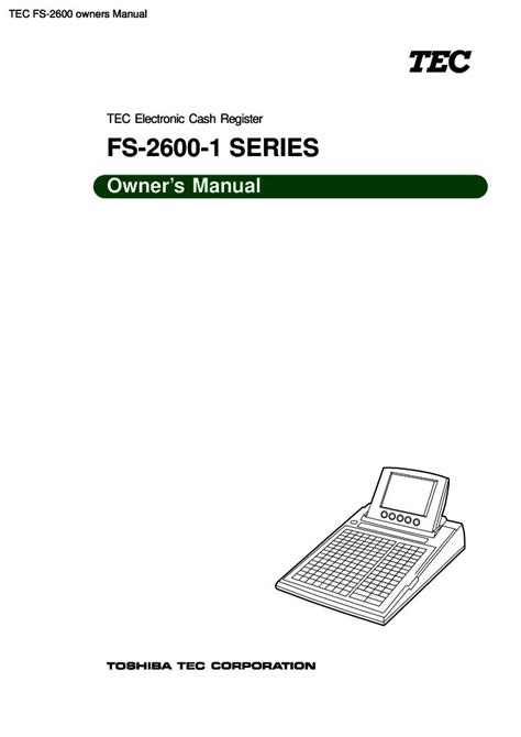 tec fs 2600user manual Doc