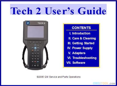 tech 2 user manual PDF