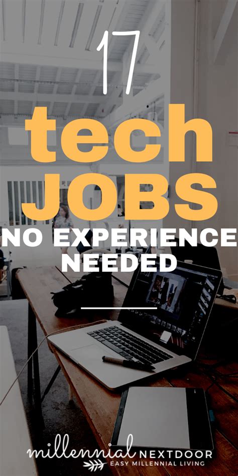 tech jobs with no experience