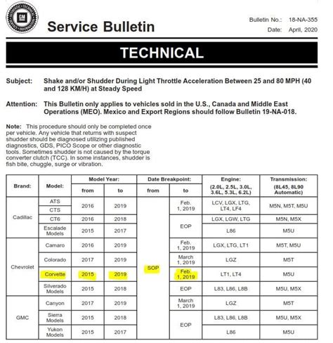 tech service bulletin 18 033 06 Kindle Editon