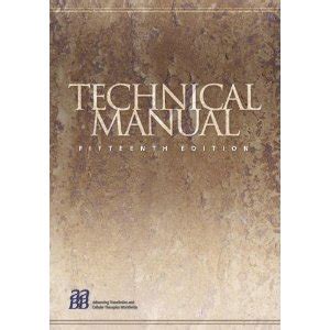 technical manual 15th edition aabb PDF