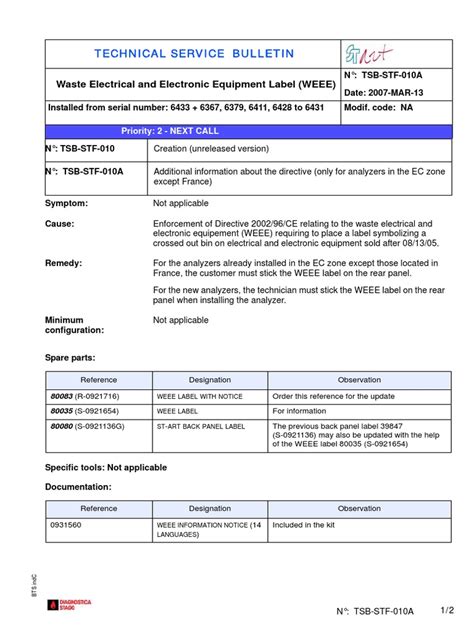 technical service bulletins electrical Doc