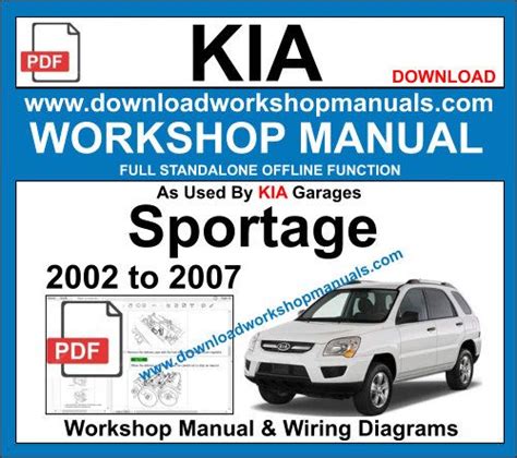 technical service manual kia sportage 2002 2003 free PDF
