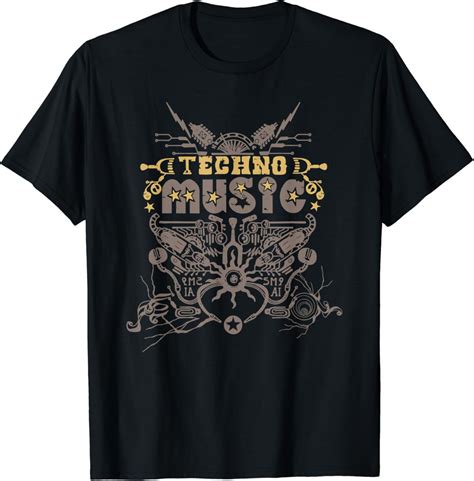 techno music t shirts