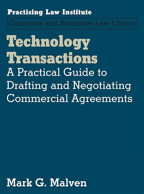 technology transactions negotiating commercial agreements ebook PDF