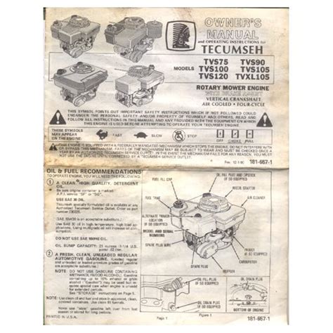 tecumseh mower engine manual Doc