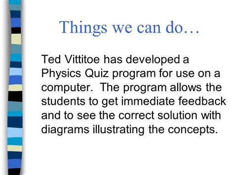 ted vittitoe physics quizzes answers Doc