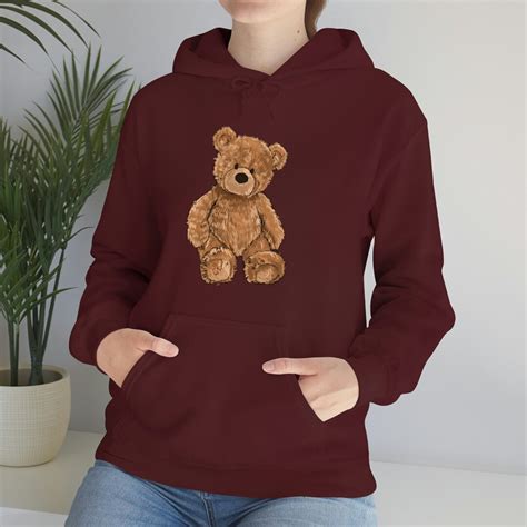 teddy bear hooded sweatshirt