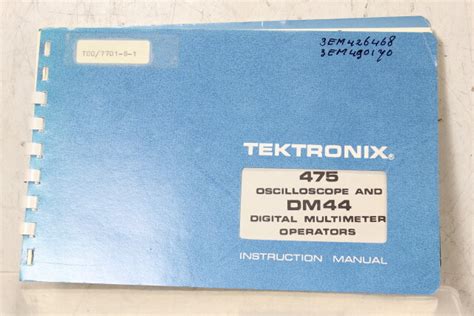 tektronix 475 user guide Doc