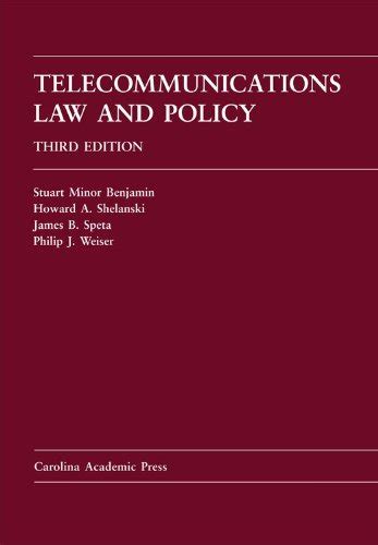 telecommunications law policy third edition PDF