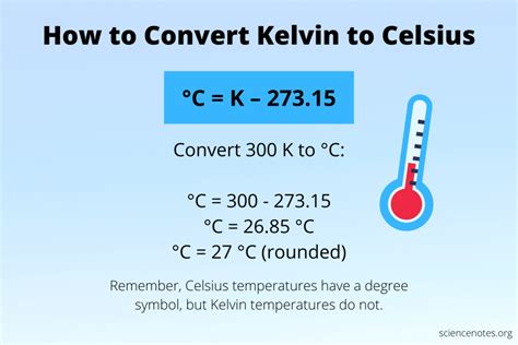 temperature from kelvin to celsius