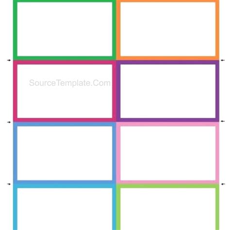 Template Flashcards Word