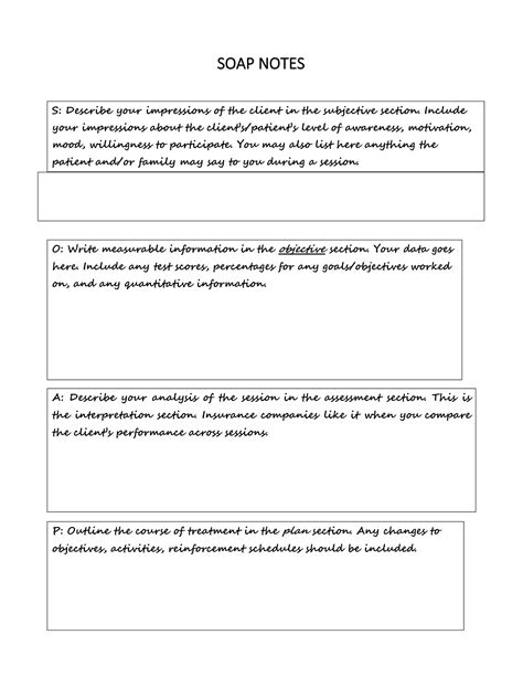template for clinical soap note format university of new mexico Epub