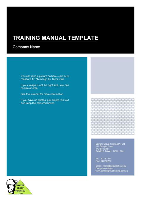 template for creating a training manual Reader