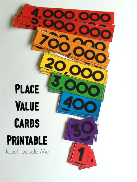 template for place value cards Ebook Doc