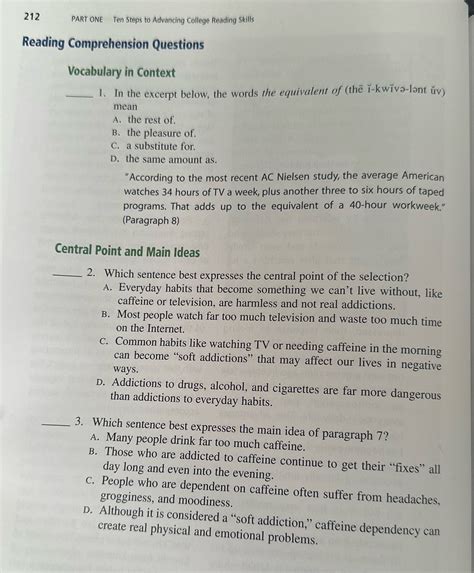 ten steps to advancing college reading skills answer key Epub