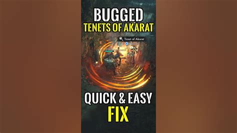 tenets of akarat bugged