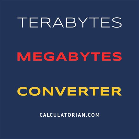 terabyte to megabyte conversion