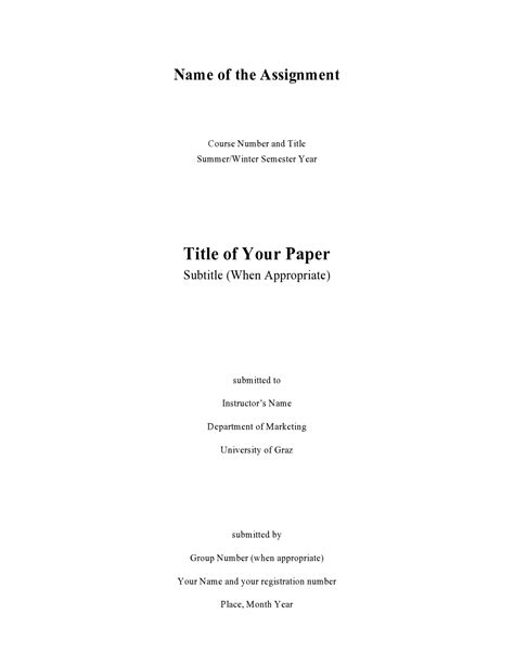 term paper title page template Reader