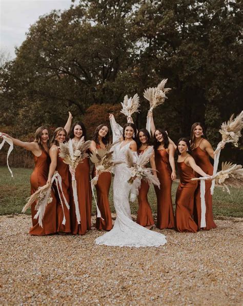 terracotta bridesmaid dresses