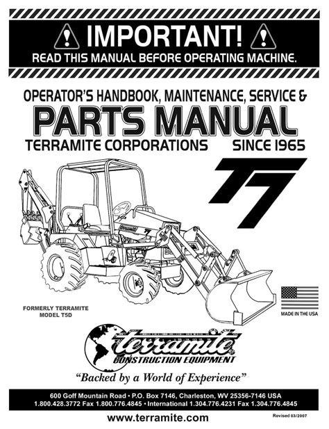 terramite t 5 service manuel PDF Doc
