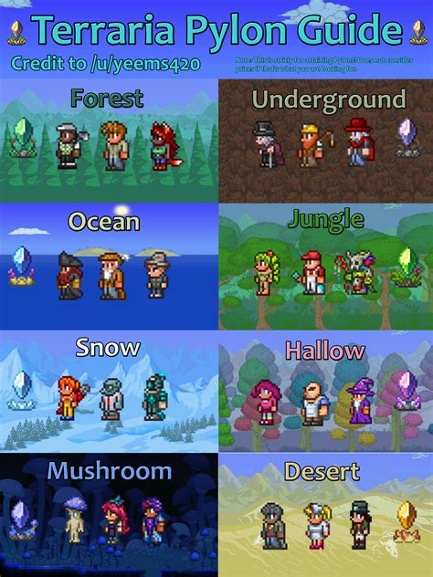 terraria pylon guide