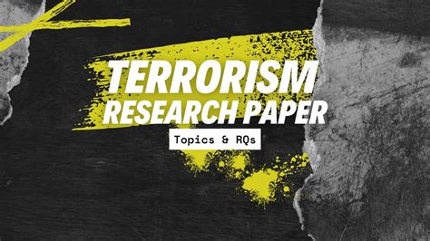 terrorism topics for research paper Kindle Editon