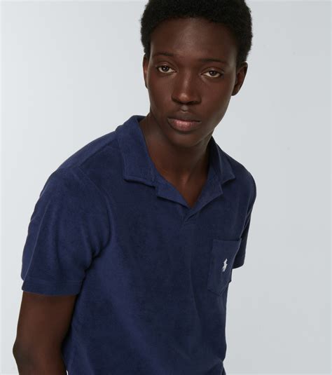 terry polo shirt